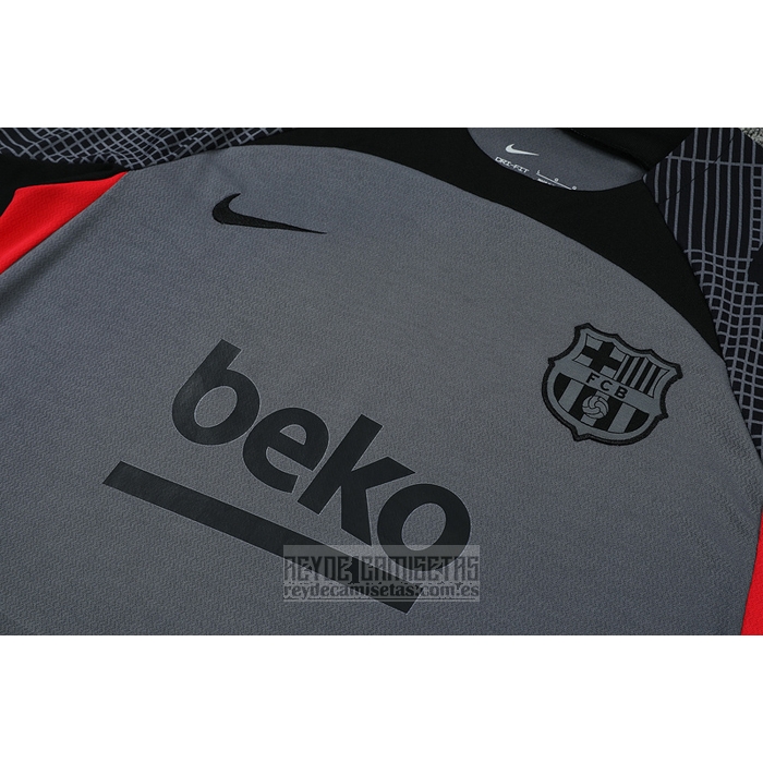 Chandal del Barcelona Manga Corta 2022-2023 Gris - Pantalon Corto
